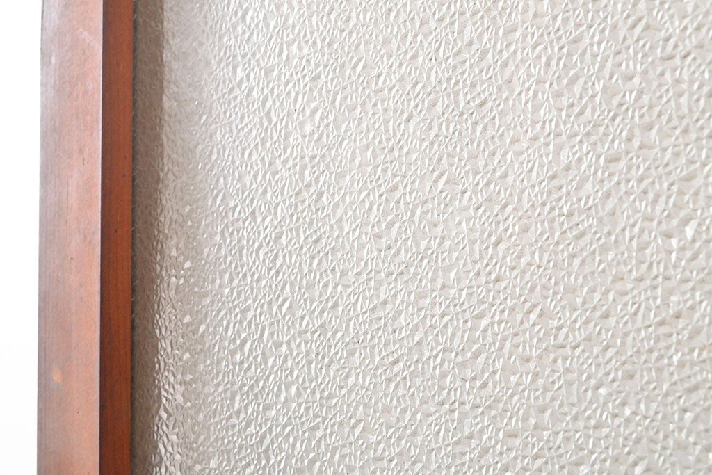 アンティーク建具　ノスタルジックな雰囲気漂うガラス戸1枚(引き戸、建具)(R-053131)