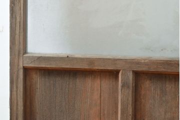 アンティーク建具　ノスタルジックな雰囲気漂うガラス戸1枚(引き戸、建具)(R-053131)