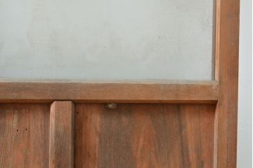 アンティーク建具　ノスタルジックな雰囲気漂うガラス戸1枚(引き戸、建具)(R-053131)