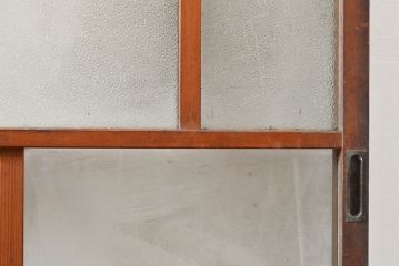アンティーク建具　ノスタルジックな雰囲気漂うガラス戸1枚(引き戸、建具)(R-053131)