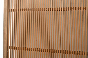 アンティーク建具　昭和初期　幅狭　整然と並ぶ細い縦桟が涼し気な雰囲気を醸し出す格子戸2枚セット(引き戸)(R-053133)