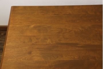 中古　美品　横浜クラシック家具　ダニエル(daniel)　A-322・A-320　収納にも便利な組み立て式ダイニングテーブル(定価約70万円)(作業台、食卓)(R-053134)