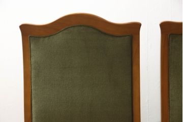 中古　美品　横浜クラシック家具　ダニエル(daniel)　A-543　クラシカルな佇まいが目を引くLDサイドチェア2脚セット(ダイニングチェア、椅子)(定価2脚で約41万円)(R-053135)