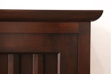 中古　松本民芸家具　落ち着いた佇まいが魅力的なC型下駄箱(収納棚)(定価約23万5千円)(R-053141)