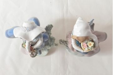 リヤドロ(LLADRO)　甘い花の香り　リンダ　春が来た　2点セット(フィギュリン)(R-053147)