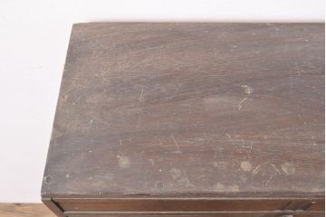 和製アンティーク　栓材　クラシカルなデザインの小振りな本箱(書棚、本棚、ブックケース、戸棚)(R-053161)
