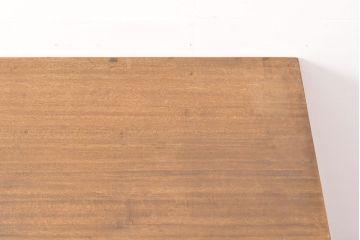 和製アンティーク　棚付きで使い勝手抜群!正方形の作業台(ダイニングテーブル)(R-053166)