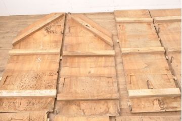 和製アンティーク　明治期　古材　DIYにおすすめ!床材として使われていた総ケヤキ材20枚セット(総欅材、総けやき材、材料、木材、板)(R-053169)
