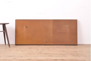 北欧ビンテージ　リメイク　スタイリッシュな佇まいが魅力的なウォールミラー(壁掛け、鏡、ヴィンテージ)(R-053175)