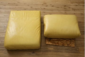中古　GUCCI(グッチ)　Formitalia(フォルミタリア)　本革　目を惹く存在感で上質な空間づくりを叶えるレザーソファ(一人掛け、アームソファ)(定価約60万円)(R-053187)