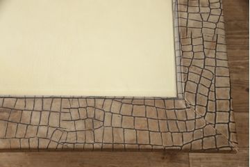 中古　GUCCI(グッチ)　Formitalia(フォルミタリア)　本革　目を惹く存在感で上質な空間づくりを叶えるセンターテーブル(リビングテーブル、ローテーブル)(定価約70万円)(R-053188)
