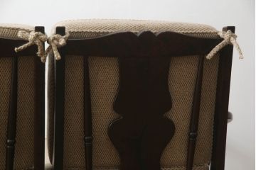 和製ビンテージ　北海道民芸家具　クラシカルな佇まいが美しい3人掛けソファ(三人掛けソファ、3P、ヴィンテージ)(R-053192)