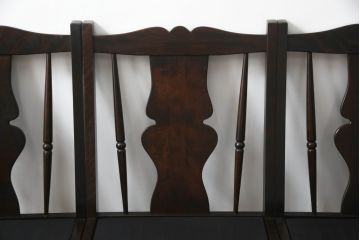 和製ビンテージ　北海道民芸家具　クラシカルな佇まいが美しい3人掛けソファ(三人掛けソファ、3P、ヴィンテージ)(R-053192)