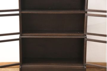 イギリスアンティーク　オーク材　落ち着いた大人の書斎づくりにぴったりなスタッキングブックケース(書棚、本棚、戸棚、収納棚、キャビネット)(R-053199)