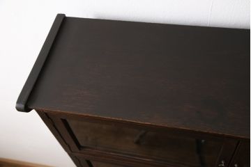 イギリスアンティーク　オーク材　落ち着いた大人の書斎づくりにぴったりなスタッキングブックケース(書棚、本棚、戸棚、収納棚、キャビネット)(R-053199)