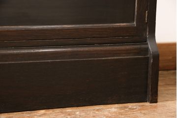 イギリスアンティーク　オーク材　落ち着いた大人の書斎づくりにぴったりなスタッキングブックケース(書棚、本棚、戸棚、収納棚、キャビネット)(R-053199)