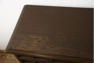 和製ビンテージ　永田良介商店　凝った取っ手のつくりなどデザインのよさが目を引くチェスト(定価約50万円)(引き出し、衣装箪笥、洋服タンス、ヴィンテージ)(R-053200)