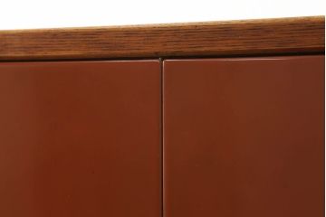 中古　国産　工芸家具　ケヤキ材　蒔絵　朱塗りが美しい和箪笥(総桐箪笥、桐たんす、着物箪笥、引き出し)(定価約120万円)(R-053207)