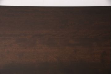 ビンテージ家具　松本民芸家具　洗練された佇まいが魅力の棚付きダイニングテーブル(食卓、2人掛け、ヴィンテージ)(R-053210)