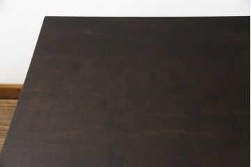 ビンテージ家具　松本民芸家具　洗練された佇まいが上品な棚付きダイニングテーブル(食卓、2人掛け、4人掛け、ヴィンテージ)(R-053213)