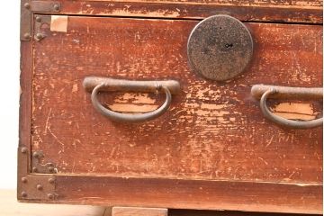 和製アンティーク　歴史を刻んだ深い味わいが感じられる時代箪笥(チェスト、和たんす、整理箪笥、収納箪笥、チェスト、引き出し)(R-053225)