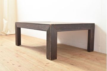 ヴィンテージ家具　松本民芸家具　絶版品!上品な意匠が趣溢れる希少なG型座卓(ローテーブル、センターテーブル、ビンテージ)(R-053226)