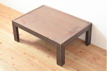 ヴィンテージ家具　松本民芸家具　絶版品!上品な意匠が趣溢れる希少なG型座卓(ローテーブル、センターテーブル、ビンテージ)(R-053226)