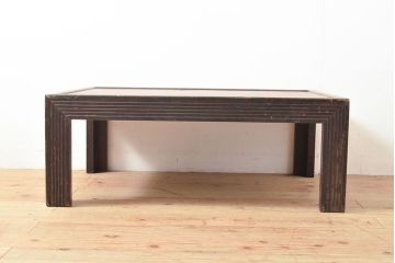 ヴィンテージ家具　松本民芸家具　絶版品!上品な意匠が趣溢れる希少なG型座卓(ローテーブル、センターテーブル、ビンテージ)(R-053227)