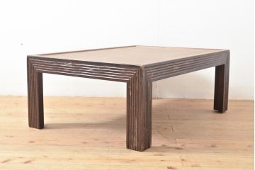ヴィンテージ家具　松本民芸家具　絶版品!上品な意匠が趣溢れる希少なG型座卓(ローテーブル、センターテーブル、ビンテージ)(R-053228)