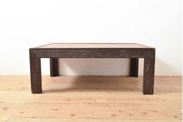 ヴィンテージ家具　松本民芸家具　絶版品!上品な意匠が趣溢れる希少なG型座卓(ローテーブル、センターテーブル、ビンテージ)(R-053228)