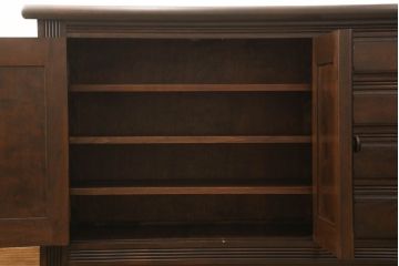 中古美品　松本民芸家具　レア!洗練された佇まいのクリデンザサイドボード(クレデンザ、リビングボード、収納棚)(R-053244)