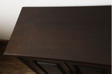 中古美品　松本民芸家具　レア!洗練された佇まいのクリデンザサイドボード(クレデンザ、リビングボード、収納棚)(R-053244)
