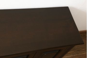 中古美品　松本民芸家具　レア!洗練された佇まいのクリデンザサイドボード(クレデンザ、リビングボード、収納棚)(R-053244)