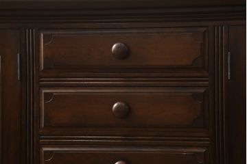 中古美品　松本民芸家具　レア!洗練された佇まいのクリデンザサイドボード(クレデンザ、リビングボード、収納棚)(R-053244)