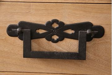 和製アンティーク　明治大正期　五丁引き　上手物の庄内箪笥(総桐箪笥、桐たんす、引き出し、時代箪笥)(R-053245)