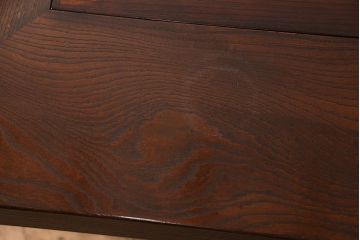 中古　重厚感のある佇まいでお部屋の主役にもなる松本民芸家具のA型洋炉卓(木製火鉢、囲炉裏テーブル、センターテーブル)(定価約91万円)(R-053246)