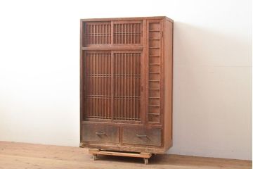 和製アンティーク　和モダンな雰囲気づくりにもおすすめの下駄箱(戸棚、収納棚)(R-053250)