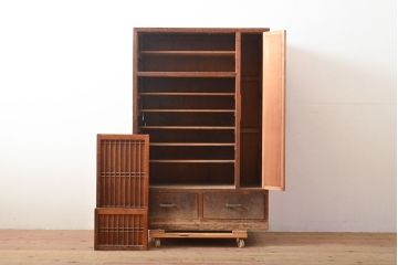 和製アンティーク　和モダンな雰囲気づくりにもおすすめの下駄箱(戸棚、収納棚)(R-053250)