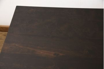 和製ビンテージ　松本民芸家具　洗練された佇まいの棚付きダイニングテーブル(食卓、作業台、ヴィンテージ)(R-053254)