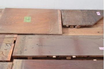 和製アンティーク　明治期　古材　DIYにおすすめ!床材として使われていた総ケヤキ材14枚セット(総欅材、総けやき材、材料、木材、板)(R-053256)