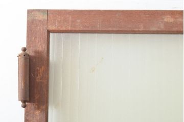 アンティーク建具　昭和レトロな雰囲気漂うラワンの扉1枚(木製ドア、建具)(R-053262)