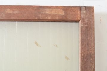 アンティーク建具　昭和レトロな雰囲気漂うラワンの扉1枚(木製ドア、建具)(R-053262)