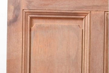 アンティーク建具　昭和レトロな雰囲気漂うラワンの扉1枚(木製ドア、建具)(R-053262)