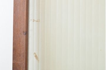 アンティーク建具　昭和レトロな雰囲気漂うラワンの扉1枚(木製ドア、建具)(R-053262)