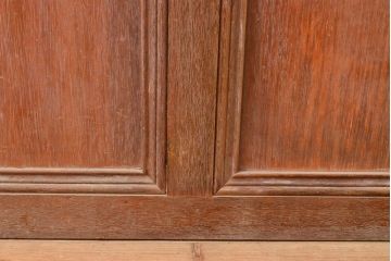 アンティーク建具　昭和レトロな雰囲気漂うラワンの扉1枚(木製ドア、建具)(R-053262)