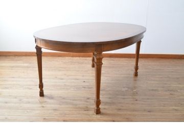 中古　美品　DREXEL HERITAGE(ドレクセルヘリテイジ)　FRANCESCA(フランチェスカ)シリーズ　優美な佇まいのダイニングテーブル(エクステンションテーブル)(定価約65万円)(R-053276)