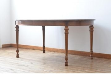 中古　美品　DREXEL HERITAGE(ドレクセルヘリテイジ)　FRANCESCA(フランチェスカ)シリーズ　優美な佇まいのダイニングテーブル(エクステンションテーブル)(定価約65万円)(R-053276)