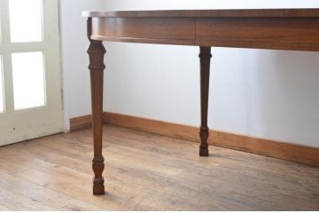 中古　美品　DREXEL HERITAGE(ドレクセルヘリテイジ)　FRANCESCA(フランチェスカ)シリーズ　優美な佇まいのダイニングテーブル(エクステンションテーブル)(定価約65万円)(R-053276)