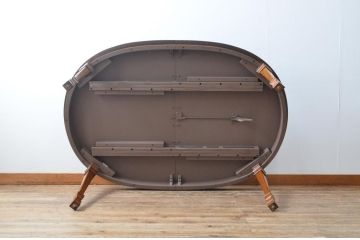 中古　美品　DREXEL HERITAGE(ドレクセルヘリテイジ)　FRANCESCA(フランチェスカ)シリーズ　優美な佇まいのダイニングテーブル(エクステンションテーブル)(定価約65万円)(R-053276)