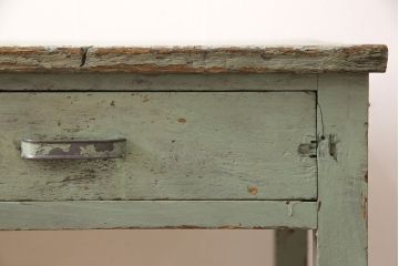 ヴィンテージ家具　インダストリアルなペイントカウンターテーブル(カウンターデスク、机、在宅ワーク、在宅用作業台)(R-053277)